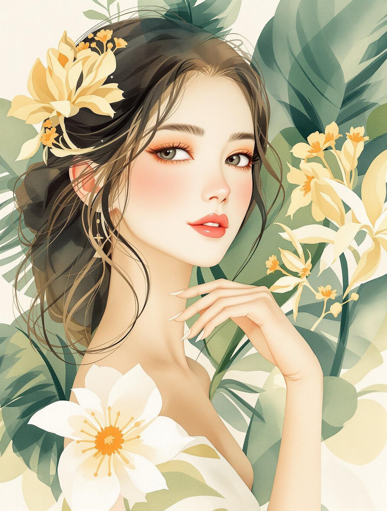 蕉语花